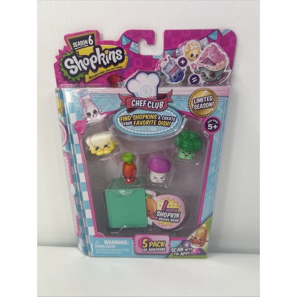 Shopkins Season 6 Chef Club 5 Pack New, Limited Season (#11)